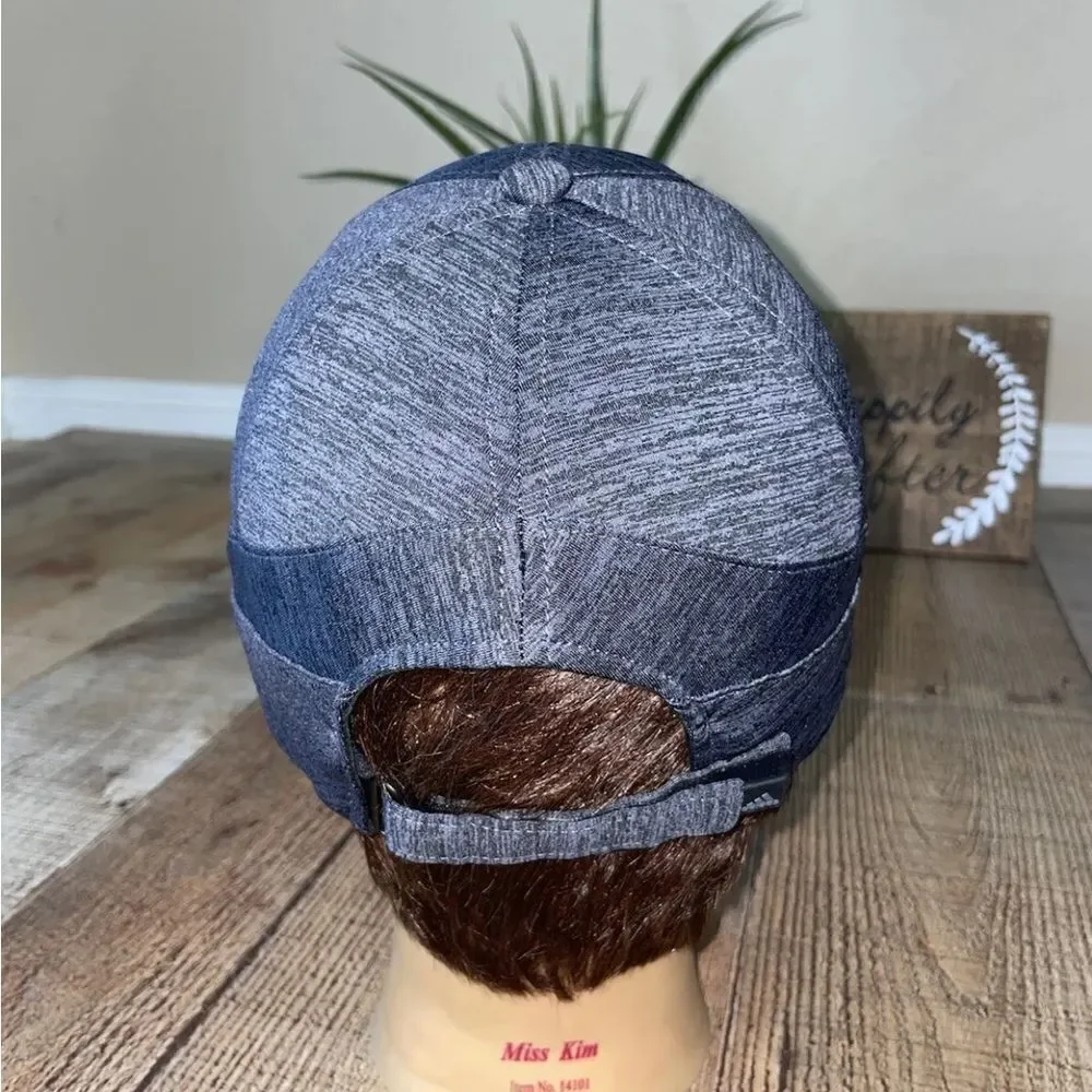 💜 Adidas Climalite Gray Running Hat Strapback Adjustable Baseball cap hat